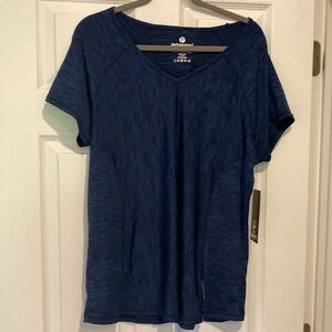 90 Degree By Reflex Blue Fitted Short Sleeve T-Shirt